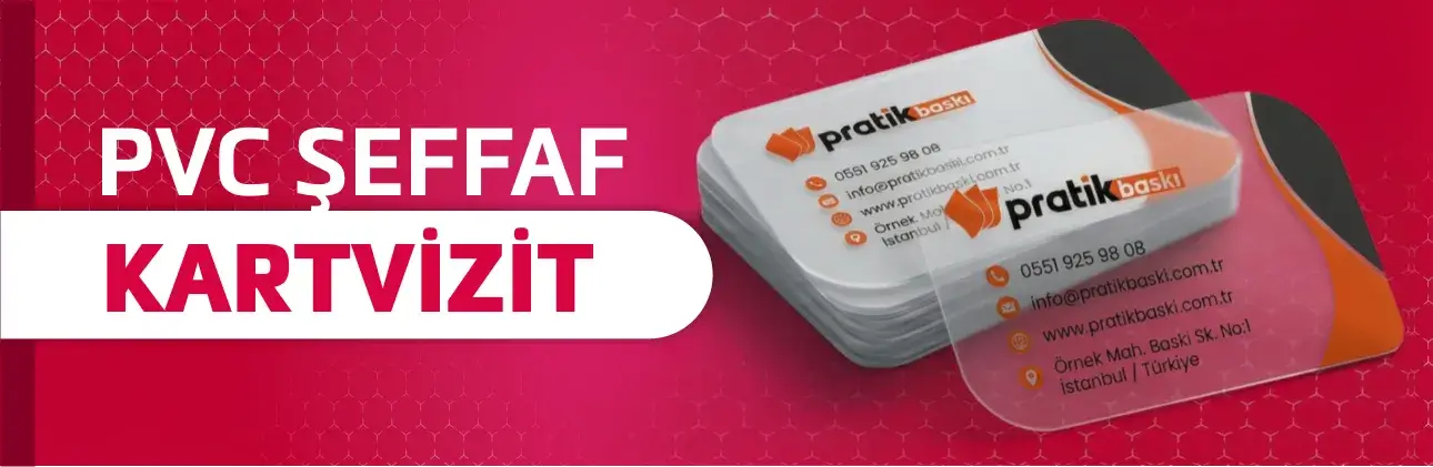 PVC Şeffaf Kartvizitler
